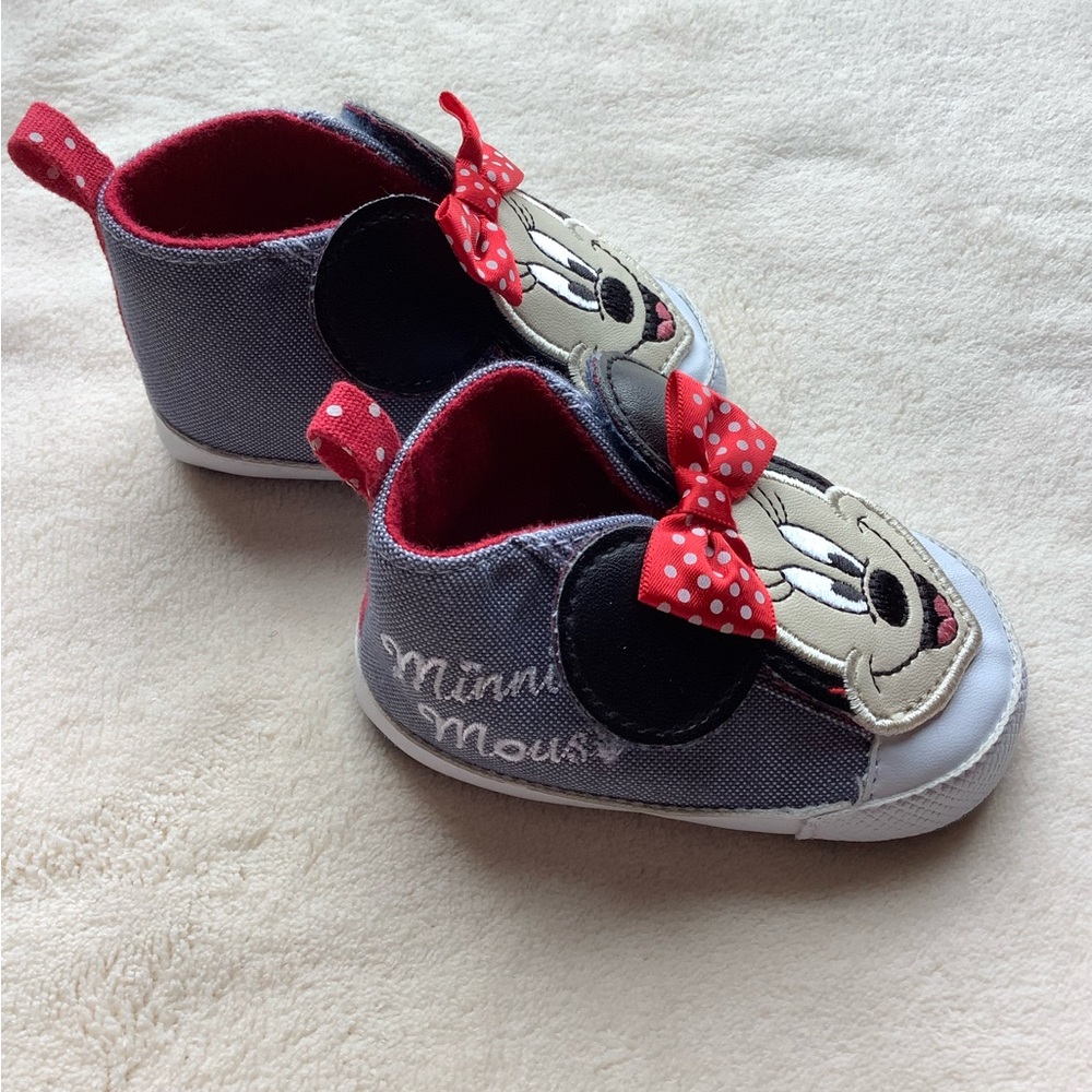Disney Baby Minnie Mouse Shoes Size 3M to 6M 3-6M